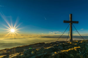 Das Gipfelkreuz am Großen Sauofen