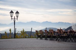 Terrasse mit Aussicht auf Taggenbrunn