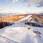 Blick auf die Skipisten auf der Simonhöhe