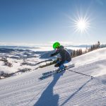 Skifahrer auf der Simonhöhe