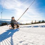 Per Lift und Rodeln geht es aufwärts