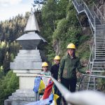 Aufstieg am tibetischen Gebetspfad in Hüttenberg