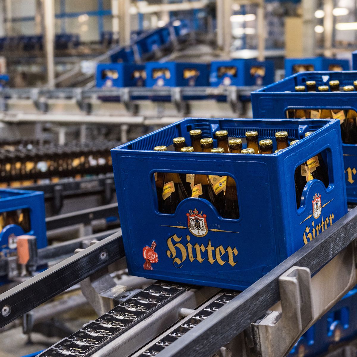 Bier-Achterbahn: Die Flaschenabfüllung in Hirt
