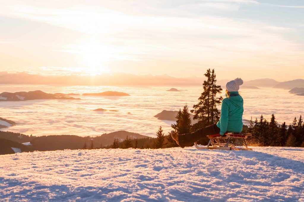 Sonnenuntergang auf der Saualpe